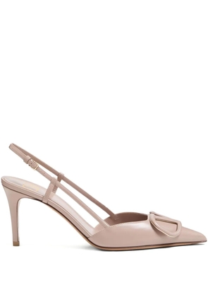 Valentino Garavani 85mm VLogo Signature slingback pumps - Pink
