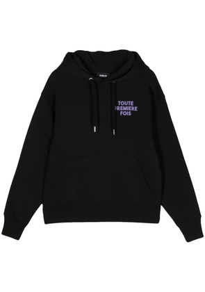 EGONlab. graphic-print cotton hoodie - Black