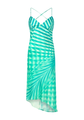 Roberto Cavalli silk midi dress - Green