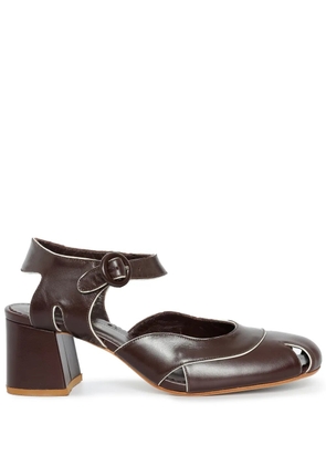 Sarah Chofakian 45mm Bedroom sandals - Brown