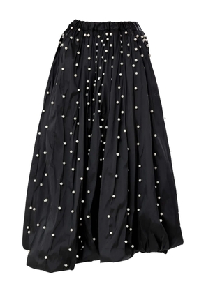 Olympiah pearl-embellished maxi skirt - Black