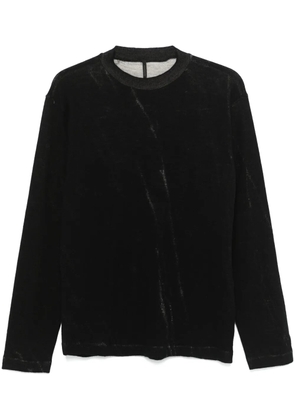 Transit jacquard virgin-wool sweater - Black
