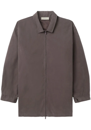 FEAR OF GOD ESSENTIALS zip-up shirt jacket - Purple