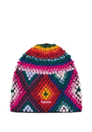 Supreme textured-knit beanie hat