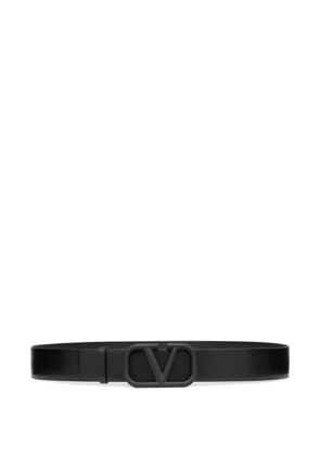 Valentino Garavani VLogo Signature leather belt - Black
