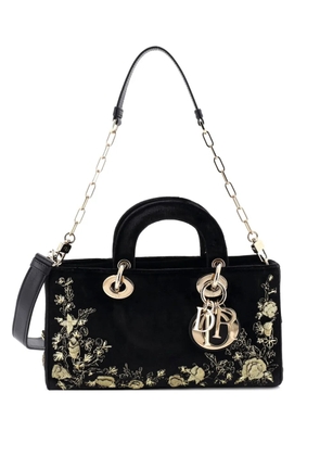 Christian Dior Pre-Owned Lady D-Joy Bag Embroidered Velvet Medium shoulder bag - Black