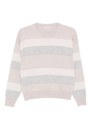 Peserico striped crew-neck sweater - Neutrals