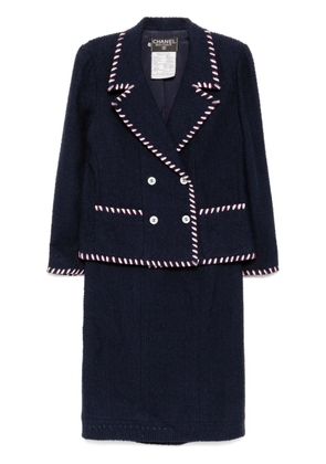 CHANEL Pre-Owned 1994 setup suit jacket skirt - Blue