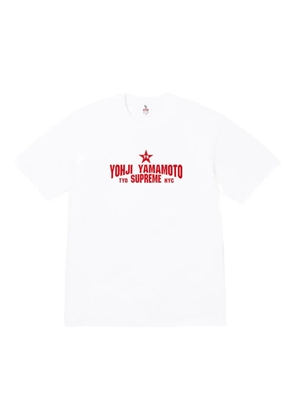 Supreme x Yohji Yamamoto short-sleeve T-shirt - White