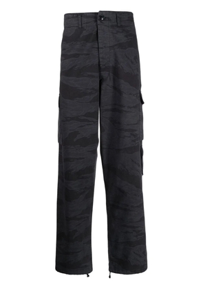 Maharishi camouflage-print cargo trousers - Black