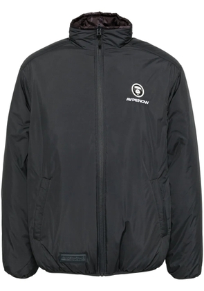 AAPE BY *A BATHING APE® AAPENOW moonface logo zip-up jacket - Grey