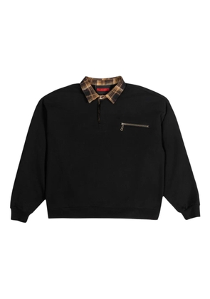 Pleasures zip-detail pocket polo shirt - Black