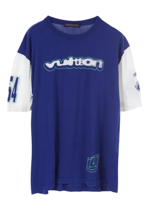 Louis Vuitton Pre-Owned 2010s Intarsia crew-neck T-shirt - Blue