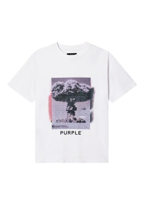 Purple Brand puzzle-print T-shirt - White