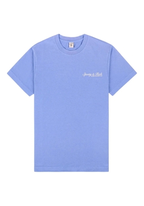 Sporty & Rich embroidered logo T-shirt - Blue