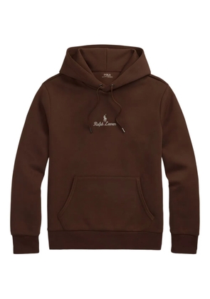 Polo Ralph Lauren logo-embroidered hoodie - Brown