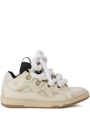 Lanvin Curb perforated sneakers - Neutrals