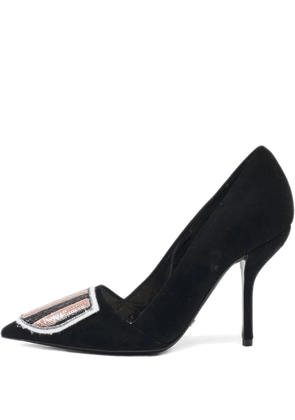 Christian Dior Pre-Owned 100mm sequinned pumps - Black