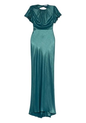 Parlor open-back maxi dress - Blue