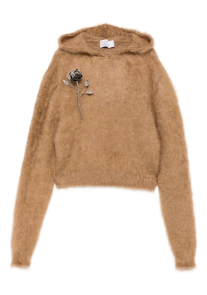 Giuseppe Di Morabito floral-appliqué sweater - Neutrals