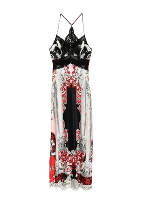 Camilla Mark Of Medusa Lace Splice Bias dress - Black