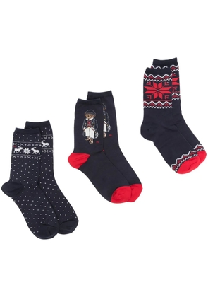 Polo Ralph Lauren Polo Bear socks (pack of three) - Blue