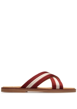 Bally Glide crossover-strap sandals - Red