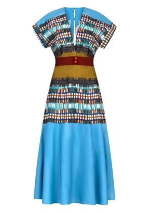 Silvia Tcherassi Sakura midi dress - Blue