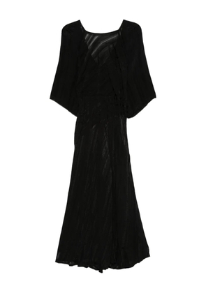 Ba&Sh Sibony pleated-panelled dress - Black