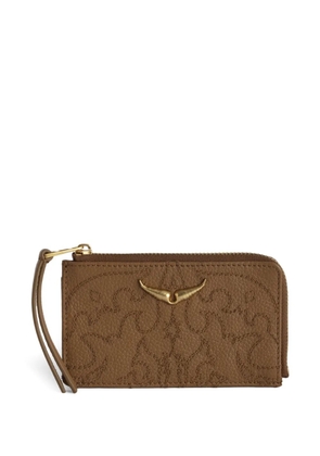 Zadig&Voltaire Western-style monogram wallet - Brown