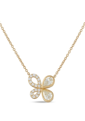 LB Exclusive butterfly-motif diamond necklace - Gold