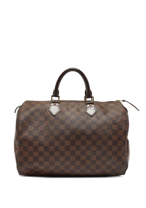 Louis Vuitton Pre-Owned Speedy 35 Damier Ebène tote bag - Brown