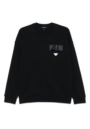 Emporio Armani Kids logo-patch sweatshirt - Blue