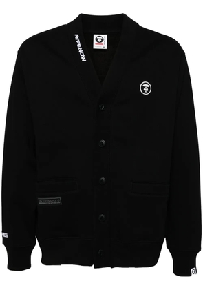 AAPE BY *A BATHING APE® logo cardigan - Black