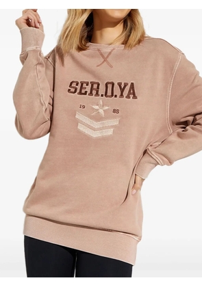 SEROYA Issac crew-neck sweater - Neutrals
