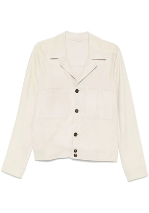 Eleventy suede jacket - Neutrals