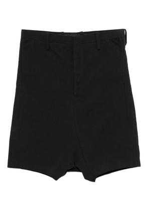 Carol Christian Poell cotton blend apron shorts - Black