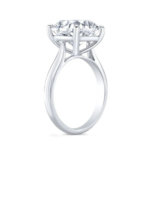 Tilla 14K white gold diamond solitaire ring - Silver
