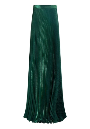 L'IDÉE pleated maxi skirt - Green