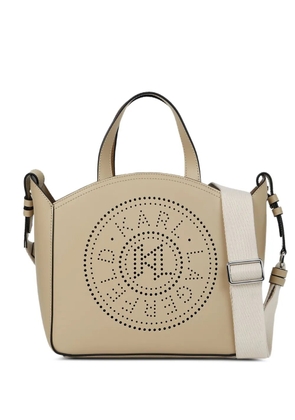 Karl Lagerfeld small K/Circle tote bag - Neutrals