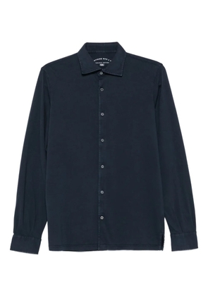 Fedeli long-sleeve cotton shirt - Blue