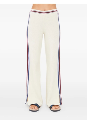 The Upside Adesa Kansas striped knit trousers - White
