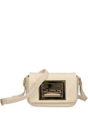 Love Moschino plaque-detailing cross body bag - Neutrals
