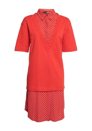 Moschino Pre-Owned short sleeves polka dot dress - Red