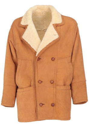 A.N.G.E.L.O. Vintage Cult 1980s pre-owned shearling-trim coat - Orange