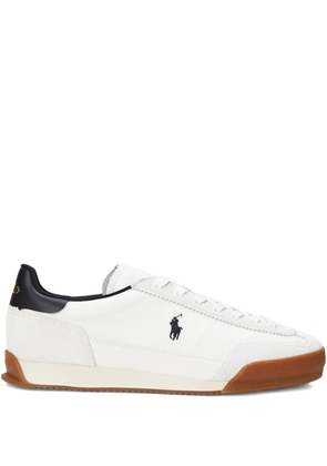 Polo Ralph Lauren Hester leather-panel trainers - White