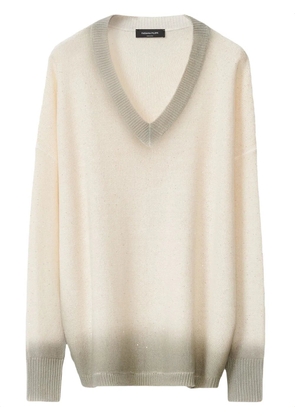 Fabiana Filippi gradient sweater - White