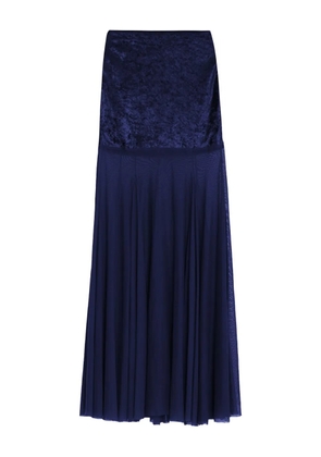 Amir Slama x Astrid panelled maxi skirt - Blue