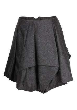 Alexander McQueen Pre-Owned draped mini skirt - Grey