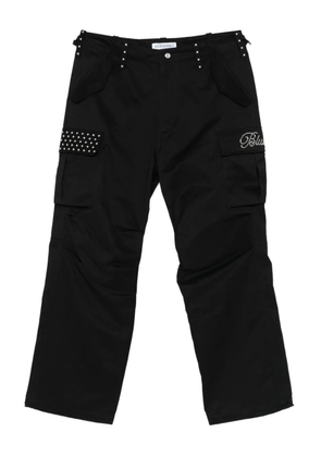 BLUEMARBLE embroidered cargo trousers - Black